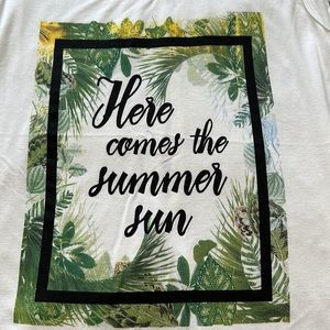 Here comes the sun white top